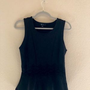 Black BCX peplum top
